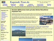 Tablet Screenshot of kapstadt-tour.com